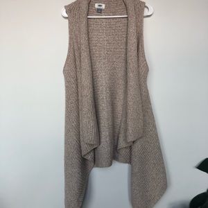 Sleeveless Sweater Jacket
